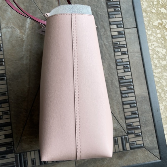 Kate Spade purse and wallet glitter on tote ROSE SMOKE reversible - Picture 6 of 13